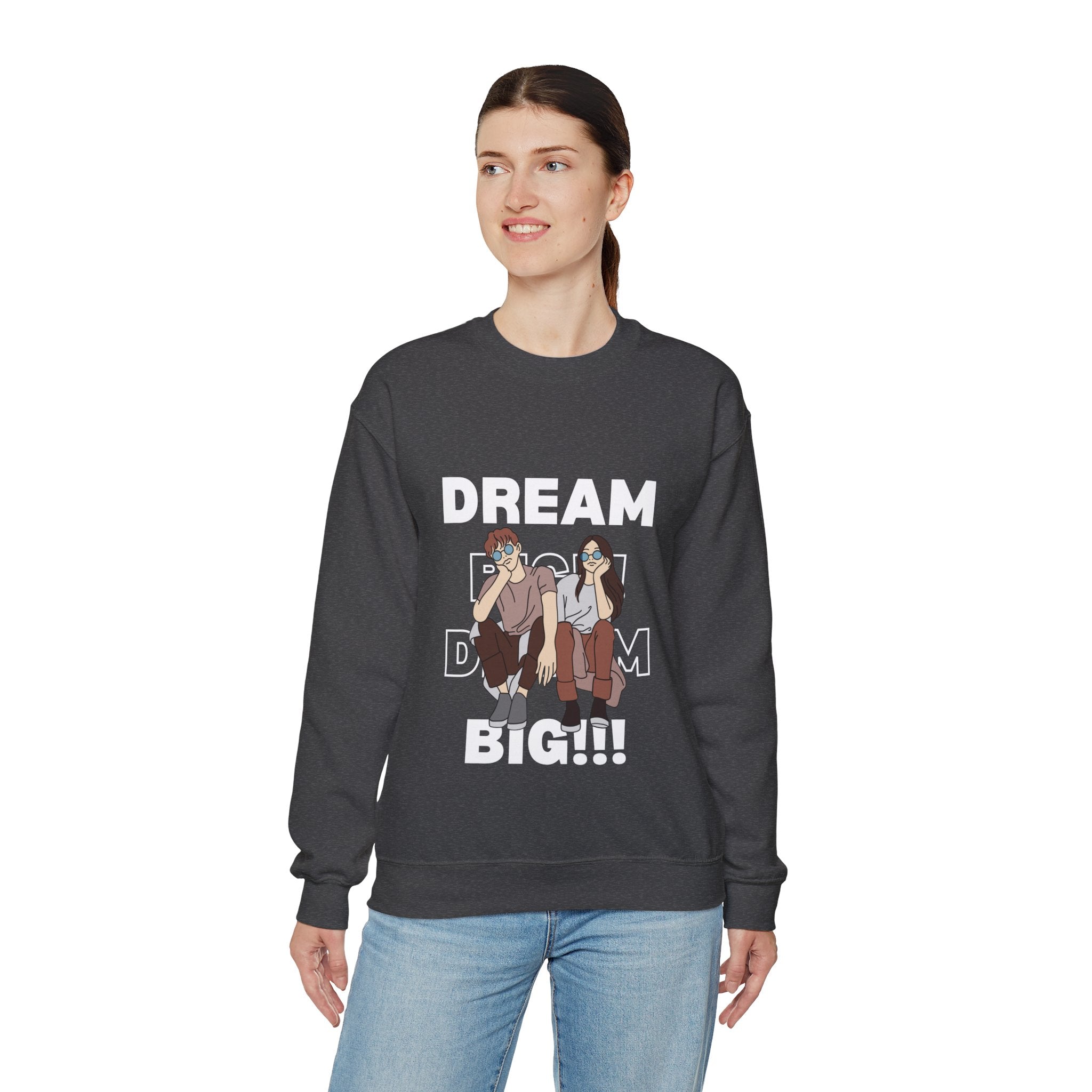 Dream Big Crewneck Sweatshirt Unisex, Gift for Her, Gift for Him, Social Work Shirt, Funny Sweatshirt, Teacher Gift