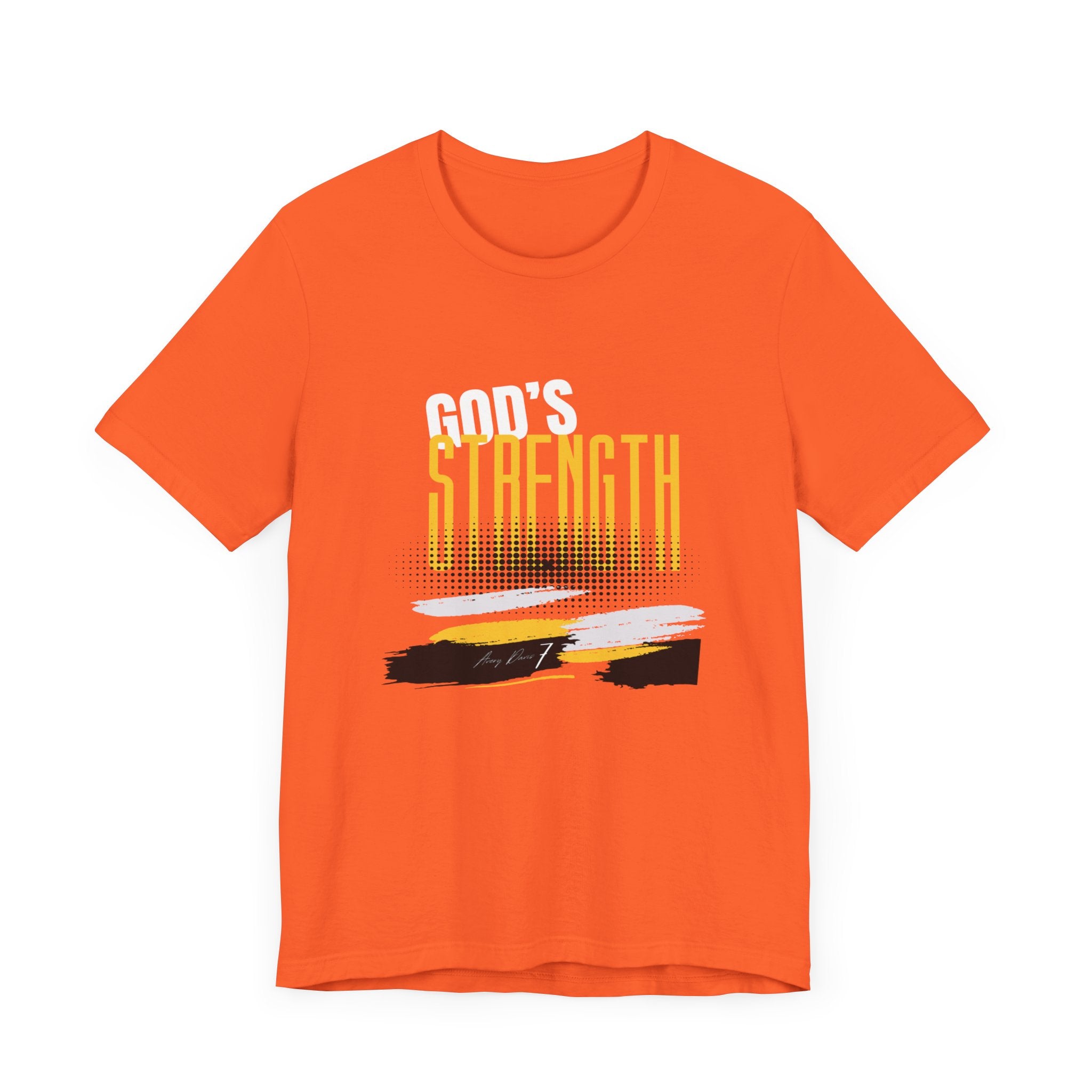 God's Strength T-shirt, Unisex Jersey Tee, DTG Printed Shirt, Crew Neck, Men's and Women's Clothing
