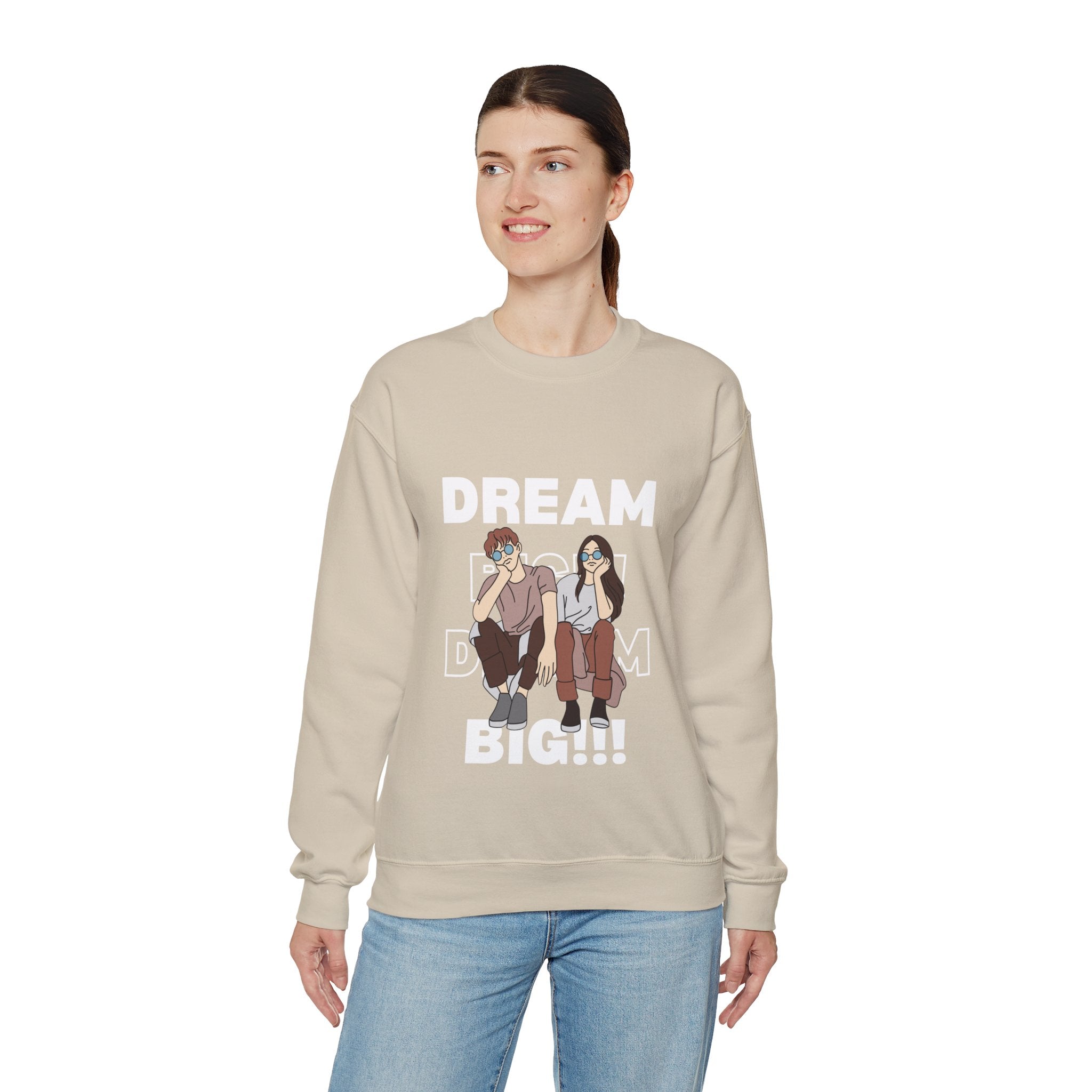 Dream Big Crewneck Sweatshirt Unisex, Gift for Her, Gift for Him, Social Work Shirt, Funny Sweatshirt, Teacher Gift