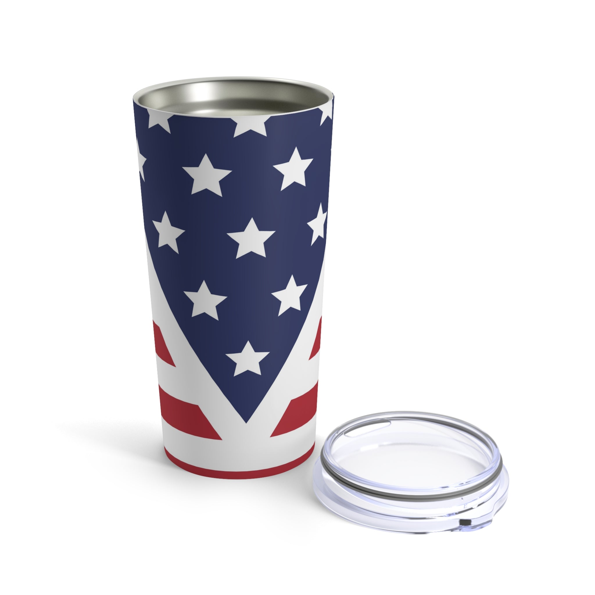 4th of July Tumbler 20oz, White Sublimation Travel Cup, Stainless Steel, Seasonal Pick, Patriotic Kitchen